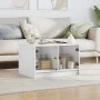 White coffee table with glass doors 68x50x42 cm by , Coffee table - Ref: Foro24-836364, Price: 45,16 €, Discount: %