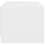 White coffee table with glass doors 68x50x42 cm by , Coffee table - Ref: Foro24-836364, Price: 45,16 €, Discount: %