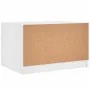 White coffee table with glass doors 68x50x42 cm by , Coffee table - Ref: Foro24-836364, Price: 45,16 €, Discount: %