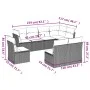 8-piece garden sofa set with black synthetic rattan cushions by , Garden sets - Ref: Foro24-3217755, Price: 511,60 €, Discoun...