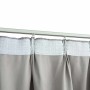 Cortinas opacas con ganchos 2 piezas gris 140x175 cm