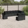 Garden sofa set 10 pieces with black synthetic rattan cushions by , Garden sets - Ref: Foro24-3217795, Price: 617,98 €, Disco...