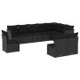 Garden sofa set 10 pieces with black synthetic rattan cushions by , Garden sets - Ref: Foro24-3217795, Price: 617,98 €, Disco...