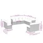 11-teiliges Gartensofa-Set mit beigen synthetischen Rattankissen von , Gartensets - Ref: Foro24-3217818, Preis: 721,55 €, Rab...