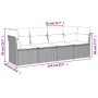 Set Gartensofas mit Kissen 4 Stück synthetisches Rattan beige von , Gartensets - Ref: Foro24-3249068, Preis: 272,65 €, Rabatt: %