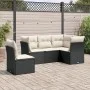 5-teiliges Gartenmöbel-Set und Kissen aus synthetischem Rattan schwarz von , Gartensets - Ref: Foro24-3249475, Preis: 317,83 ...