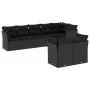 8-piece garden sofa set with black synthetic rattan cushions by , Garden sets - Ref: Foro24-3249744, Price: 538,47 €, Discoun...