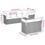 Set of 7-piece garden sofas and beige synthetic rattan cushions by , Garden sets - Ref: Foro24-3249738, Price: 487,99 €, Disc...