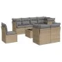 Set mit 9 Gartensofas mit beigen Kissen aus synthetischem Rattan von , Gartensets - Ref: Foro24-3249778, Preis: 584,90 €, Rab...