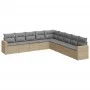 9-piece garden sofa set with beige synthetic rattan cushions by , Modular outdoor sofas - Ref: Foro24-3251426, Price: 589,03 ...