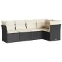5-piece garden furniture set with black synthetic rattan cushions by , Garden sets - Ref: Foro24-3249435, Price: 318,10 €, Di...