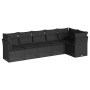 6-piece garden sofa set with black synthetic rattan cushions by , Garden sets - Ref: Foro24-3249494, Price: 397,18 €, Discoun...