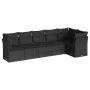 6-piece garden sofa set with black synthetic rattan cushions by , Garden sets - Ref: Foro24-3249494, Price: 384,80 €, Discoun...