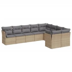 9-piece garden sofa set with beige synthetic rattan cushions by , Garden sets - Ref: Foro24-3250008, Price: 577,98 €, Discoun...