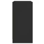 Armario auxiliar con puertas de vidrio negro 68x37x75,5 cm de , Aparadores - Ref: Foro24-836379, Precio: 76,74 €, Descuento: %