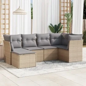 Set Gartensofas mit Kissen 6 Stück synthetisches Rattan beige von , Gartensets - Ref: Foro24-3217949, Preis: 361,09 €, Rabatt: %