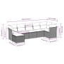 Set of 7-piece garden sofas and beige synthetic rattan cushions by , Garden sets - Ref: Foro24-3217968, Price: 444,86 €, Disc...