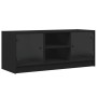TV-Möbel mit schwarzen Glastüren 102x37x42 cm von , TV-Möbel - Ref: Foro24-836372, Preis: 65,67 €, Rabatt: %