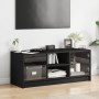 TV-Möbel mit schwarzen Glastüren 102x37x42 cm von , TV-Möbel - Ref: Foro24-836372, Preis: 65,67 €, Rabatt: %