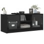 TV-Möbel mit schwarzen Glastüren 102x37x42 cm von , TV-Möbel - Ref: Foro24-836372, Preis: 65,67 €, Rabatt: %