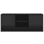 Mueble de TV con puertas de vidrio negro 102x37x42 cm de , Muebles TV - Ref: Foro24-836372, Precio: 65,59 €, Descuento: %