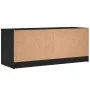 Mueble de TV con puertas de vidrio negro 102x37x42 cm de , Muebles TV - Ref: Foro24-836372, Precio: 64,88 €, Descuento: %
