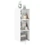 Wall-mounted cabinet with white glass doors 35x37x100 cm by , Lockers and storage cabinets - Ref: Foro24-836483, Price: 63,40...