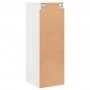 Wall-mounted cabinet with white glass doors 35x37x100 cm by , Lockers and storage cabinets - Ref: Foro24-836483, Price: 63,40...