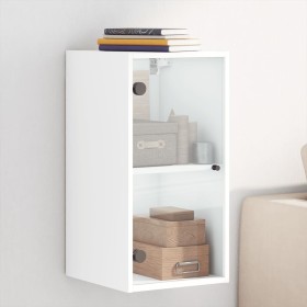 Wandmöbel mit weißen Glastüren 35x37x68,5 cm von , Schließfächer und Lagerschränke - Ref: Foro24-836476, Preis: 43,10 €, Raba...