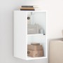Wall-mounted cabinet with white glass doors 35x37x68.5 cm by , Lockers and storage cabinets - Ref: Foro24-836476, Price: 43,0...