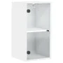 Wandmöbel mit weißen Glastüren 35x37x68,5 cm von , Schließfächer und Lagerschränke - Ref: Foro24-836476, Preis: 42,58 €, Raba...