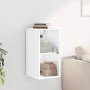 Mueble de pared con puertas de vidrio blanco 35x37x68,5 cm de , Taquillas y armarios de almacenamiento - Ref: Foro24-836476, ...