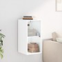 Wall-mounted cabinet with white glass doors 35x37x68.5 cm by , Lockers and storage cabinets - Ref: Foro24-836476, Price: 43,0...
