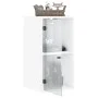 Wandmöbel mit weißen Glastüren 35x37x68,5 cm von , Schließfächer und Lagerschränke - Ref: Foro24-836476, Preis: 42,58 €, Raba...