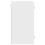Mueble de pared con puertas de vidrio blanco 35x37x68,5 cm de , Taquillas y armarios de almacenamiento - Ref: Foro24-836476, ...