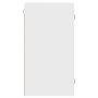 Wall-mounted cabinet with white glass doors 35x37x68.5 cm by , Lockers and storage cabinets - Ref: Foro24-836476, Price: 43,0...