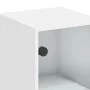 Wandmöbel mit weißen Glastüren 35x37x68,5 cm von , Schließfächer und Lagerschränke - Ref: Foro24-836476, Preis: 42,58 €, Raba...