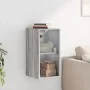 Mueble de pared puertas de vidrio gris Sonoma 35x37x68,5 cm by , Lockers and storage cabinets - Ref: Foro24-836481, Price: 45...