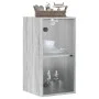 Mueble de pared puertas de vidrio gris Sonoma 35x37x68,5 cm by , Lockers and storage cabinets - Ref: Foro24-836481, Price: 45...