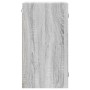 Mueble de pared puertas de vidrio gris Sonoma 35x37x68,5 cm de , Taquillas y armarios de almacenamiento - Ref: Foro24-836481,...