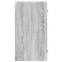 Mueble de pared puertas de vidrio gris Sonoma 35x37x68,5 cm by , Lockers and storage cabinets - Ref: Foro24-836481, Price: 45...