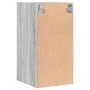 Mueble de pared puertas de vidrio gris Sonoma 35x37x68,5 cm by , Lockers and storage cabinets - Ref: Foro24-836481, Price: 45...
