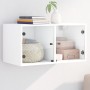 Wandmöbel mit weißen Glastüren 68,5x37x35 cm von , Schließfächer und Lagerschränke - Ref: Foro24-836497, Preis: 49,76 €, Raba...