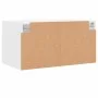 Wall-mounted furniture with white glass doors 68.5x37x35 cm by , Lockers and storage cabinets - Ref: Foro24-836497, Price: 49...