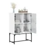 Zusatzschrank mit weißen Glastüren 69x37x100 cm von , Sideboards - Ref: Foro24-836546, Preis: 74,06 €, Rabatt: %