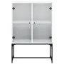 Zusatzschrank mit weißen Glastüren 69x37x100 cm von , Sideboards - Ref: Foro24-836546, Preis: 74,06 €, Rabatt: %