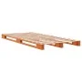Massives Palettenbett aus wachsbraunem Kiefernholz, 90 x 200 cm von , Betten und Lattenroste - Ref: Foro24-844452, Preis: 99,...