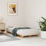 Massives Palettenbett aus wachsbraunem Kiefernholz, 90 x 200 cm von , Betten und Lattenroste - Ref: Foro24-844452, Preis: 99,...