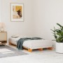 Solid wax brown pine wood pallet bed 90x200 cm by , Beds and slatted bases - Ref: Foro24-844452, Price: 93,52 €, Discount: %