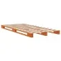 Massives Palettenbett aus wachsbraunem Kiefernholz, 90 x 200 cm von , Betten und Lattenroste - Ref: Foro24-844452, Preis: 99,...